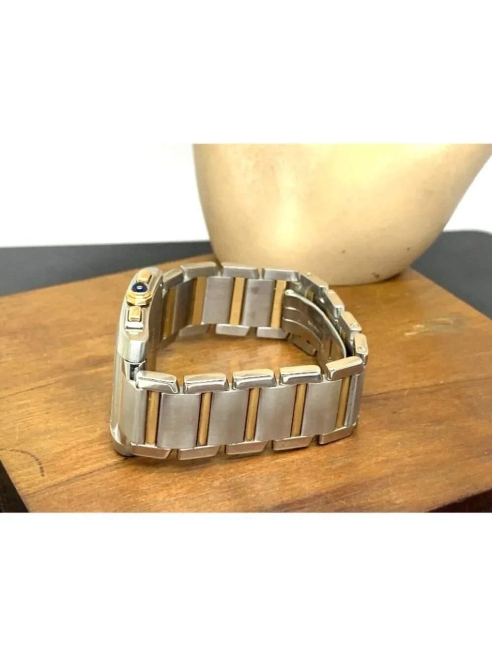 Cartier Tank Francaise W51004Q4 Women's Watch Swiss Quartz 18k Gold Steel 28mm